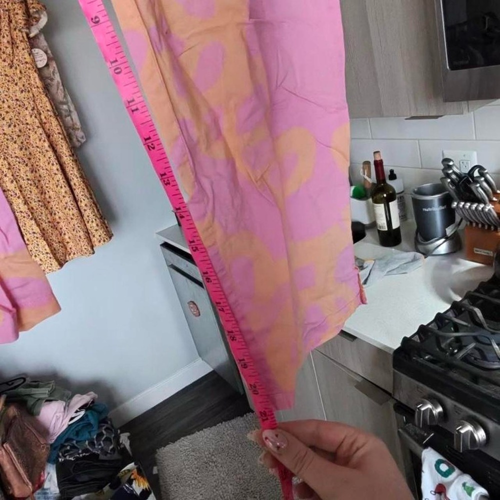 Lilly Pulitzer Pink & Orange Tropical Knit Pajama Pants S - Picture 7 of 8